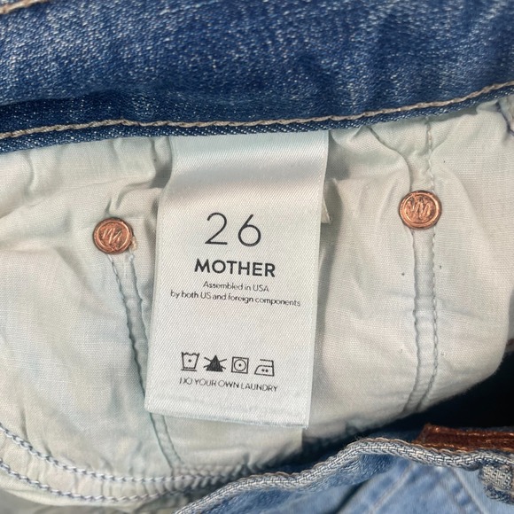MOTHER The Brother Distressed Jeans in Getting Rowdy Women 30 (Tag 26) USA Made - Picture 2 of 14